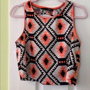 Sugar lips crop top with back zipper and cut out